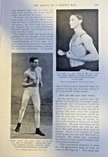 1901 Body Building Making a Perfect Man illustrated picture