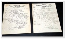1899 & 1901 The Mine and Smelter Supply Co Denver Letters - Hoo-Hoo Ranch Trip picture