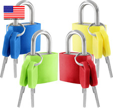 4 Pcs Small Colored Padlocks with Keys ⭐️⭐️⭐️⭐️⭐️ picture