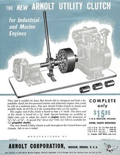 Boat Data Sheet - Arnolt - Utility Clutch for Marine Engines - Brochure (SH257) picture