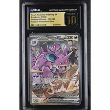 CGC 10 PRISTINE Team Rocket's Nidoking ex 233/182 2025 Destined Rivals SIR Card picture