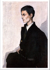 Romaine Brooks Peter A Young English Girl 1923 Portrait Art Postcard [AC] picture