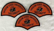 (3) Vintage Oregon State University Security Patch Lot Benny Beaver Logo OSU picture