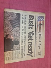 September 16 2001 Star Ledger Newspaper Bush Get Ready 9 11 Complete Issue picture