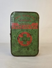 VTG 1940s 50s Boy Scouts of America Official Metal Tin First Aid Kit Empty  picture