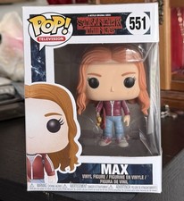 VAULTED Funko Pop Stranger Things: MADMAX Max w/ Skateboard #551 w/Protector picture