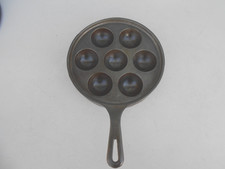Vintage Griswold 962 Cast Iron Aebleskiver Danish Cake Pan #32 picture