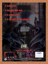 1994 Aliens A Comic Book Adventure PC Original Advertisement / Retro Wall Art v1 picture