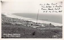 RPPC Pismo Beach CA Pier Downtown Boardwalk Esther Proctor Photo Postcard C44 picture