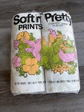 Vintage Scott Soft N Pretty Prints 4 Pack Bathroom Tissue RARE SEALED picture
