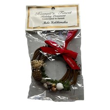 Hawaiis Finest Holiday Christmas Ornament Wreath Sea Shells New picture