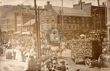 Circus On Center & Main Street Montpelier Vermont VT RPPC Photo Postcard COPY picture