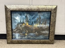 Harry Potter Hogwarts Castle Thomas Kinkade Custom Framed Print Coa B1 picture