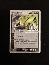 Pokémon TCG Tyranitar EX Holo Card 2004 17/17 POP Series 1 LP/MP picture