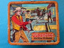 Vintage 1959 Gunsmoke Metal Lunchbox picture