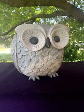 Roman's Pudgy Barn Owl Big Eyes 21 inches around Garden Statue Roly Poly ❤️sj8j2 picture