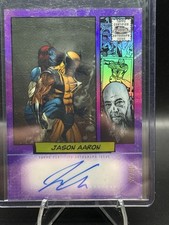 2024 Topps Marvel Chrome CREATOR AUTO PURPLE #CA-JA Wolverine -Jason Aaron /75 picture