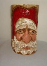 Ravenberg Folk Style Pedestal or Wall Art Christmas Santa Claus Figure  picture