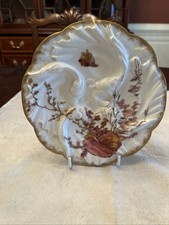 Antique Haviland CFH GDM Limoges France Oyster Plate 1890’s Highly Decorated picture