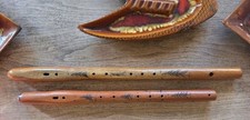 Vintage Papa John Manytrees Native American Style Flute Pair picture