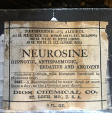 Neurosine Label ONLY contains Cannabis Indica,Belladonna,Henbane, Bitter Almonds picture