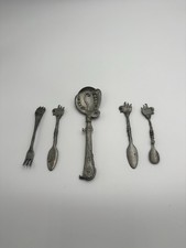Lot of 5 Vtg Pewter Flatware picture