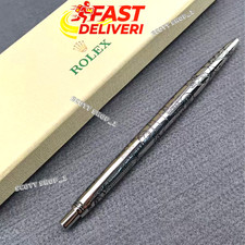 ROLEX Vintage Silver Ballpoint Pen Rare Luxury Executive Collectible VIP Gift picture