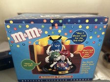 Vintage 1990s M&M's Animated Talking Telephone w/ Original Box) picture