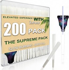 200 PACK Cones Rolling Paper | King Size | 108Mm | Pre Rolled Cones with Paper L picture