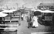 Steamboat Paddle Wheeler Boat Dock Colonial Beach Virginia VA - Reprint picture
