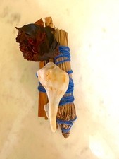 Artisanal Oudh Rose Pine Dragons-blood Palo Santo Hand Harvested Smudge picture