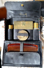 Vintage 1950s Coty Vanity Carryall Purse Set•Complete Presentment• Coty L'Aimant picture