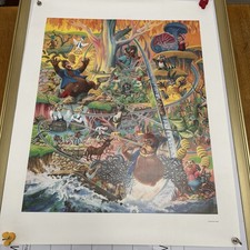 Vintage Disneyland Splash Mountain Laffin Place POSTER Boyer 30 x 24 Disney Rare picture