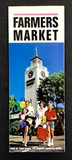 1980s Los Angeles Farmers Market Shopping Food California VTG Travel Brochure picture