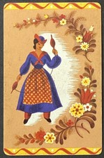 Pretty Lady Vintage Single Swap Playing Card picture