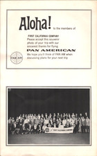 1950s PAN AM / PAN AMERICAN AIRWAYS vintage souvenir photo no. 1: WAIKIKI HAWAII picture