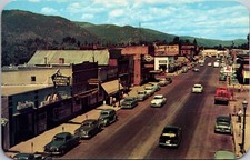 Postcard Overview of First Avenue in Sandpoint, Idaho picture