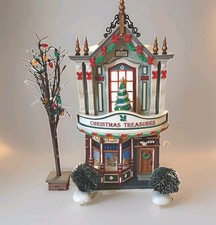 Department 56 Christmas Village Battery Operated Lighted Building Set of 4 picture