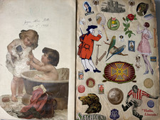 Amazing 1932 Vintage Whopper Scrapbook Full 122 Pages Clippings Collage Ephemera picture