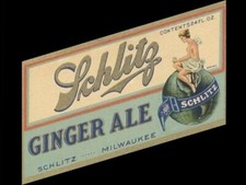 Schlitz Ginger Ale, Milwaukee NEW Sign: 28
