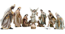12 Inch Nativity Christmas 11 Pcs Complete Scene Nacimiento Navideño picture