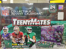 Teenymates NFL Advent Calendar 24 Figures + 24pc Puzzle Unopened 25-26 picture