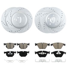 Front And Rear Brake Pads And Rotors Compatible With BMW picture