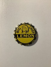 BIG CHIEF Lemon Cork Soda Bottle Cap 🥤 picture