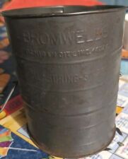 Vintage Antique Bromwell's 3 Cup Measuring Flour Sifter Metal Kitchen Utensil picture