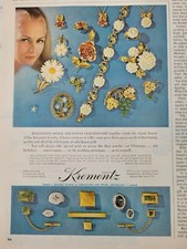 1968 Krementz Necklace Earrings grapes brooch tie holder cuff links vintage ad picture