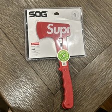 Supreme x SOG Hand Axe Red SS18)100%  authentic  picture