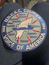 US Coast Guard Cutter Patch Cutter Courier Voice of America 1952-1964 picture