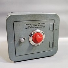 Vintage Tin Still Bank Union National Bank of East St. Louis Vault Safe picture