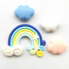 Fridge Magnet Set Colorful Rainbow Pink Blue White Clouds Marshmallow Fun Decor picture